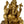 2" Four Armed Seated Ganesha Idol in Brass | Handmade Brass Statue