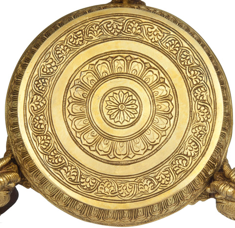 Ritual Chowki (Pedestal) in Brass