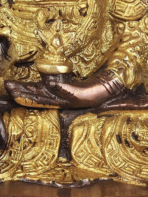 7" Lord Buddha Idol in Bhumisparsha Mudra | Handmade Brass Statue | Made in India