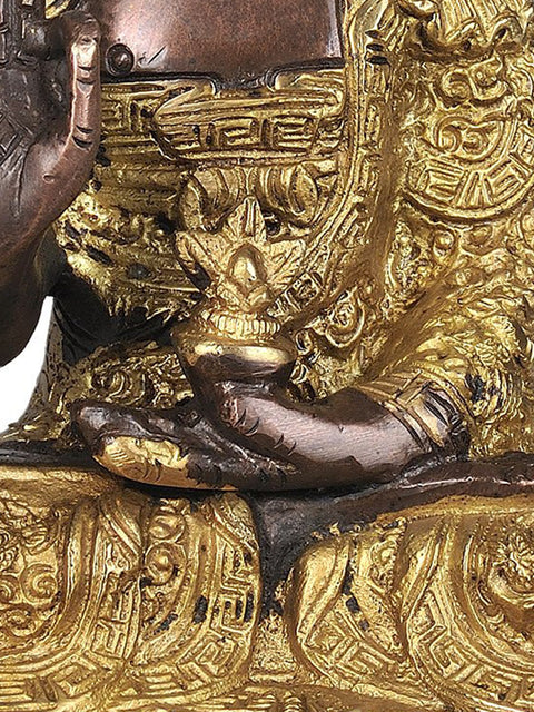 7" Lord Buddha is Interpreting His Dharma | Handmade Brass Statue | Made in India