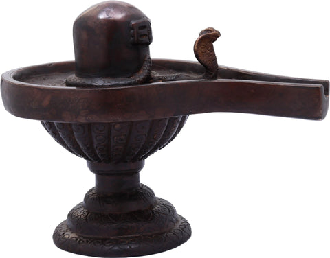 8" Shiva Linga Statue in Brass | Handmade | Made in India