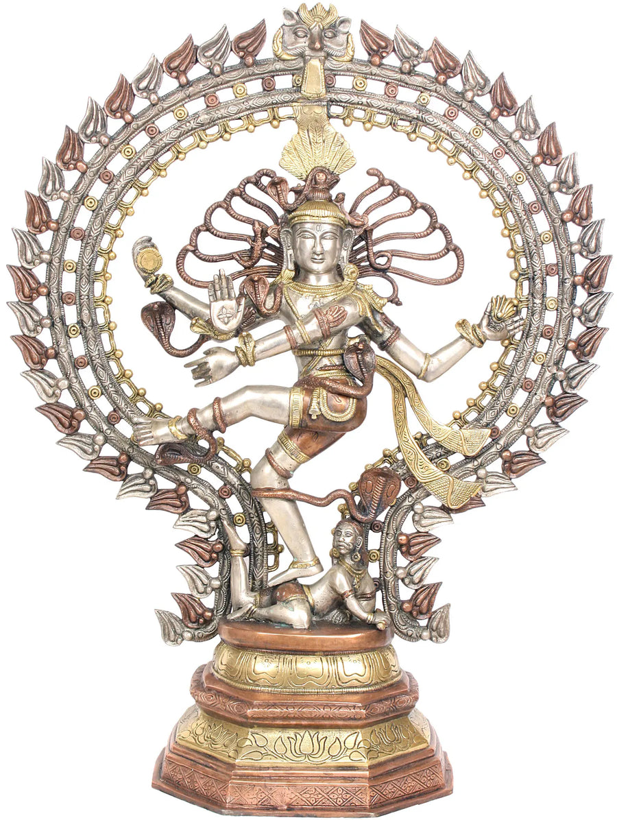 30" Large Nataraja Handmade Brass Statue for Home Decor