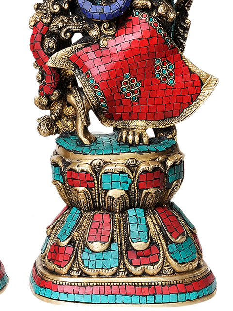 28" Radha Krishna (Superfine Workmanship) In Brass | Handmade | Made In India