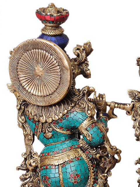 28" Radha Krishna (Superfine Workmanship) In Brass | Handmade | Made In India