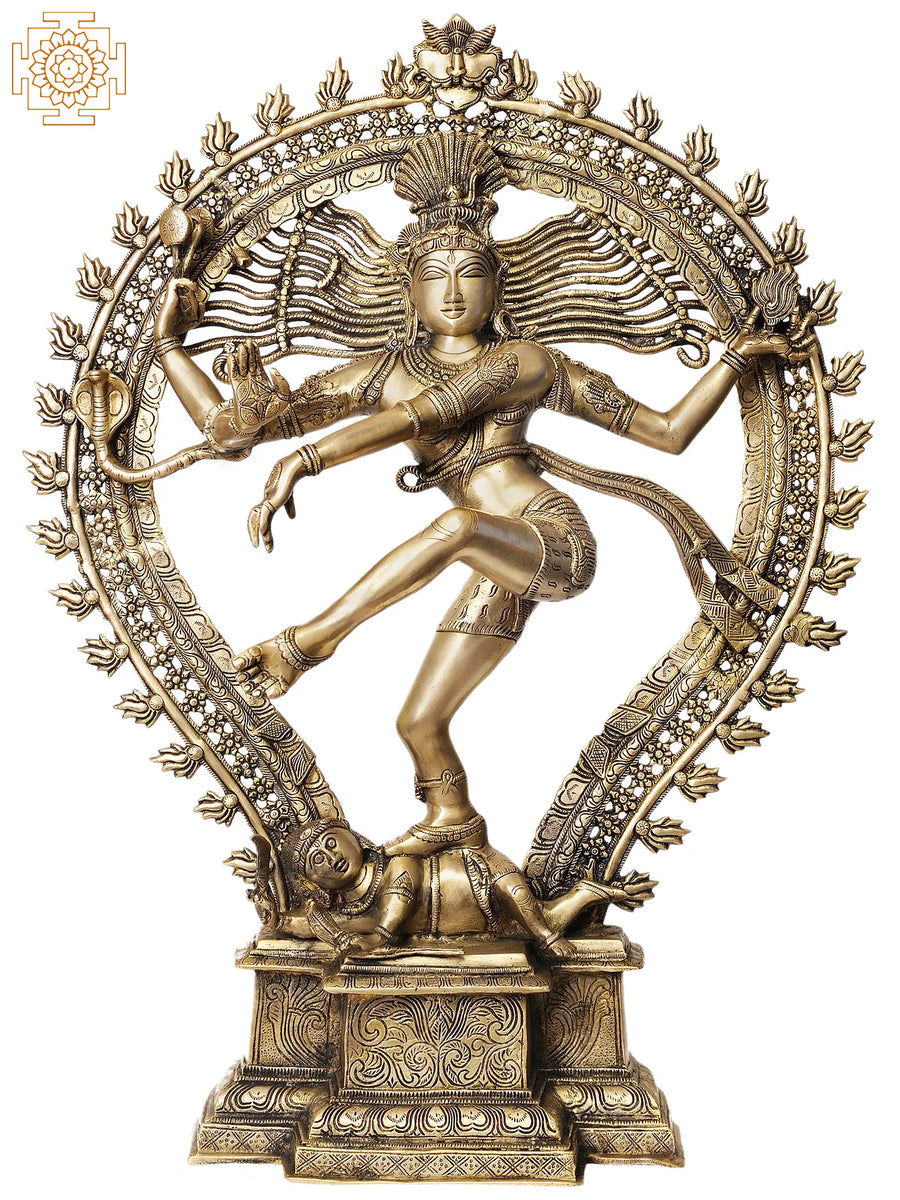 36" Large Nataraja Brass Statue Handmade