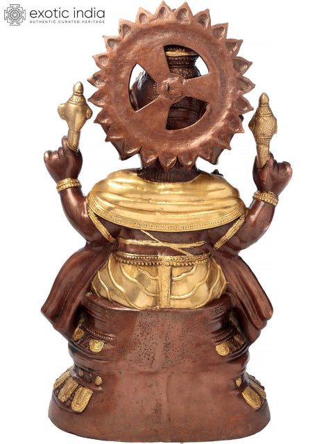 36" Large Lord Ganesha Brass Statue | Handmade Home Temple Idol