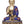 12" Lord Buddha Interpreting His Dharma Wearing Blue Inlay Robes In Brass | Handmade | Made In India