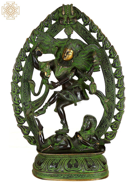 15" Shiva Tandava In Brass | Handmade | Made In India