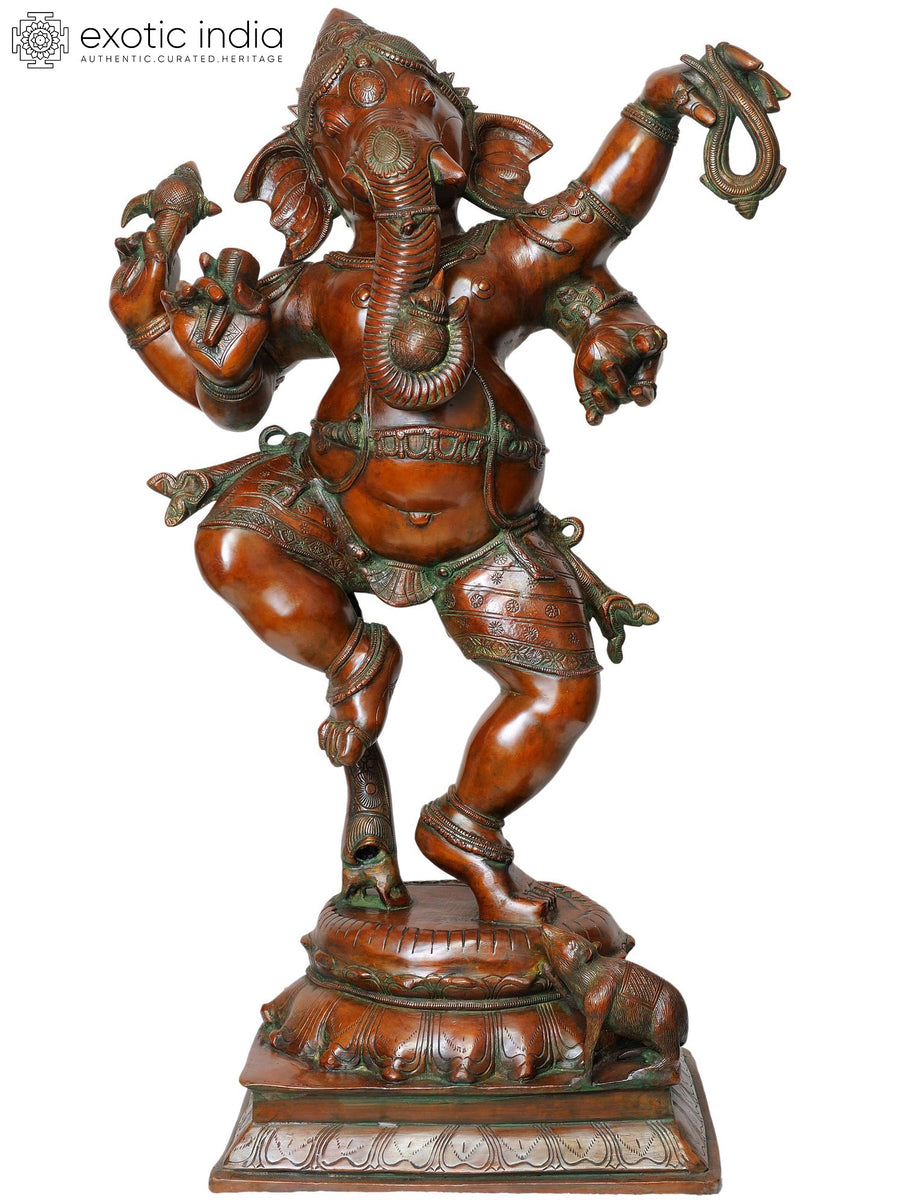 40" Large Brass Shiva Statue Handmade Divine Energy