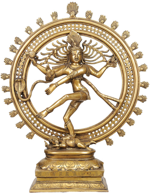 24" Nataraja Handmade Brass Statue for Home Decor