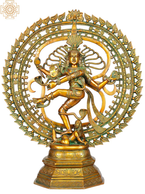 30" Nataraja Brass Statue for Home Decor and Pooja