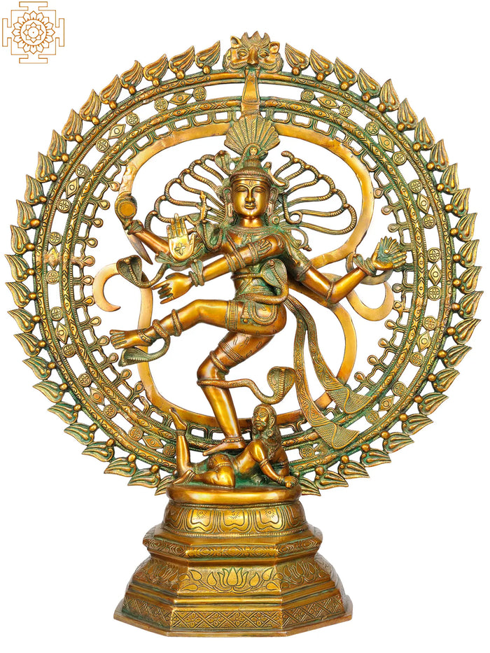 30" Nataraja Brass Statue | Sacred Home Decor Idol