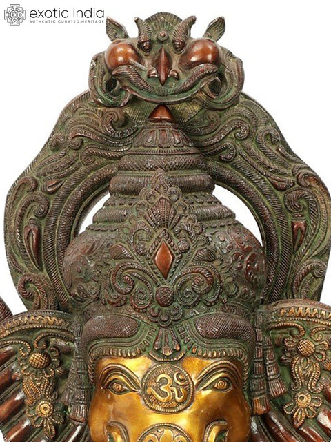 34" Large Size Ekadanta Lord Ganesha Brass Statue | Handmade | Made In India