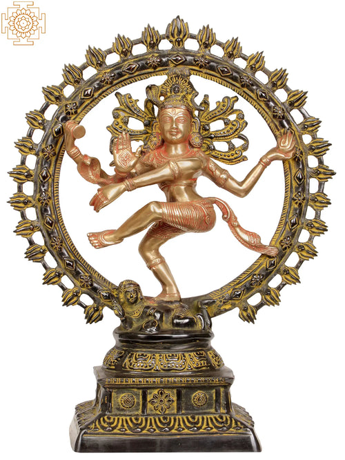 22" Nataraja Handmade Brass Statue for Home Decor