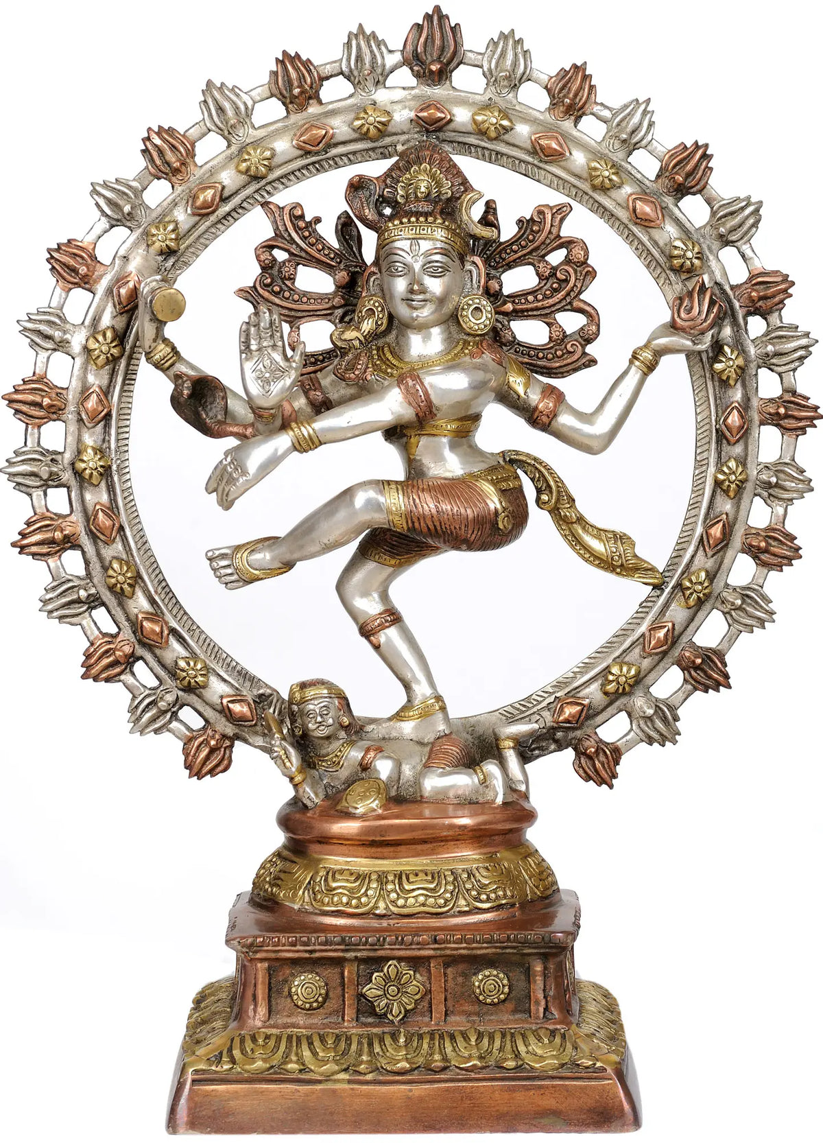 22" Lord Shiva as Nataraja In Brass | Handmade | Made In India
