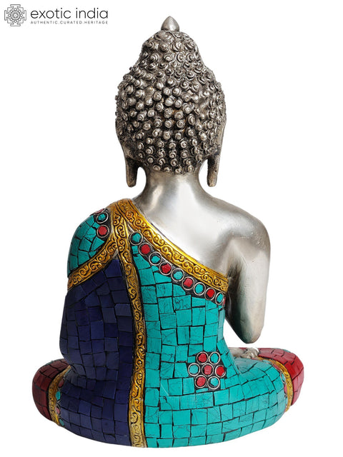 11" Lord Buddha In Brass | Handmade | Made In India