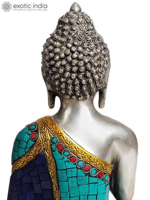 11" Lord Buddha In Brass | Handmade | Made In India