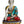 12" Lord Buddha in Bhumisparsha Mudra (with Inlay Work) In Brass