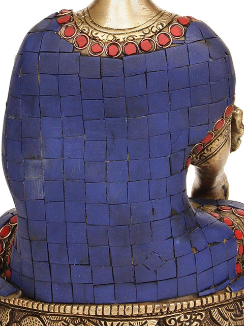 10" (Tibetan Buddhist Deity) The Medicine Buddha In Brass | Handmade | Made In India