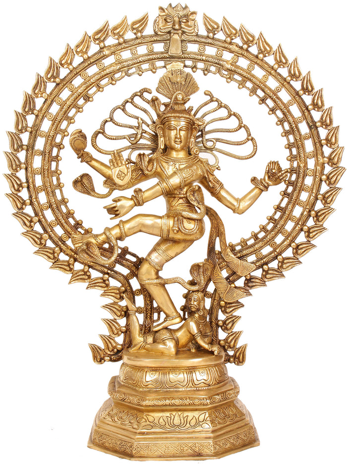 29" Large Size Nataraja (नर्तकों के आदिदेव श्री नटराज) In Brass | Handmade | Made In India