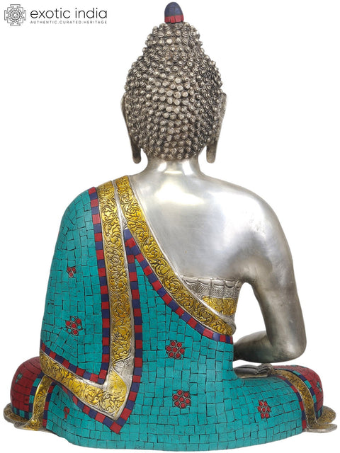 24" Lord Buddha with Pinda-Patra In Brass | Handmade | Made In India