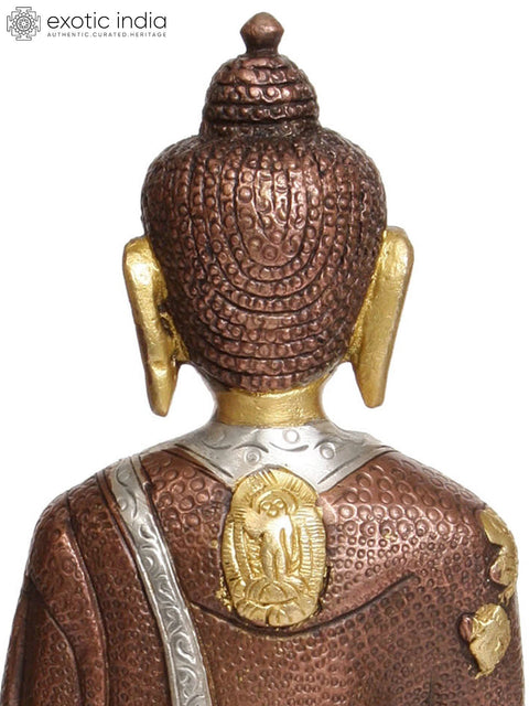 8" Lord Buddha in Dhyana Mudra In Brass | Handmade | Made In India