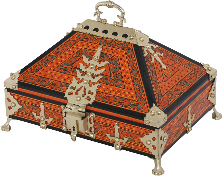 Handmade Brass Ritual Box from Trivandrum