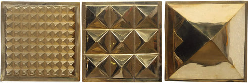 Vastu Pyramid Set of Three: Handmade Brass Statues