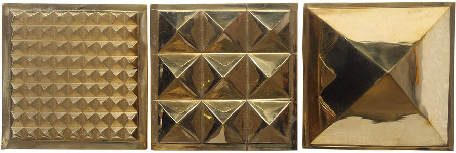 Vastu Pyramid Set of Three: Handmade Brass Statues