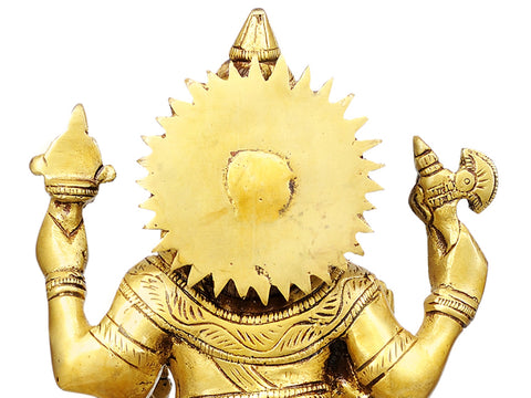 15" Ganesha Lamps with Bells in Brass | Handmade | Made in India