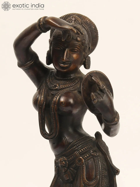 13" The Apsara Applying Vermillion (A Statue Inspired by Khajuraho)| Indian Handcrafted Idol