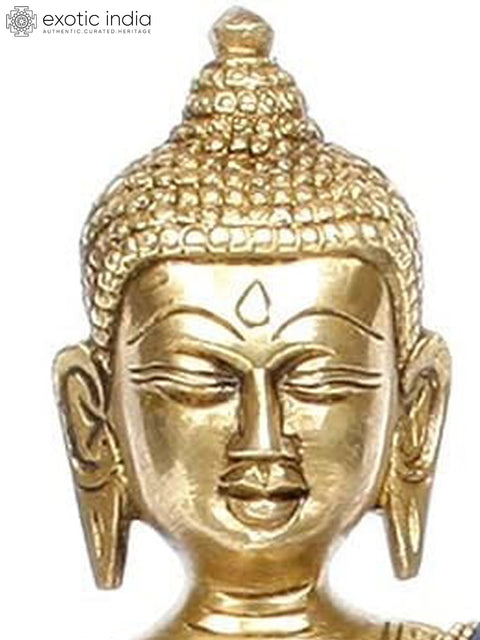 8" (Tibetan Buddhist Deity) Lapis Healing Buddha In Brass | Handmade | Made In India