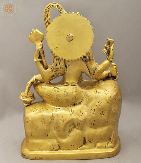 10" Brass Shiva-Parvati Statue | Handmade | Made in India