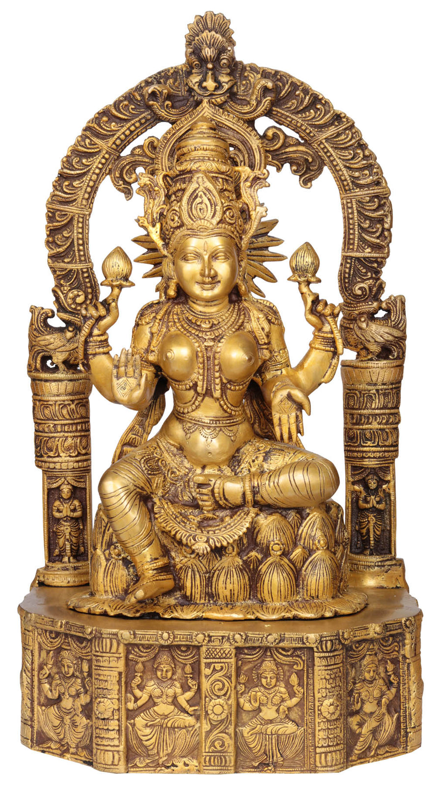 20" Devi Padmavati Brass Statue Handcrafted Idol