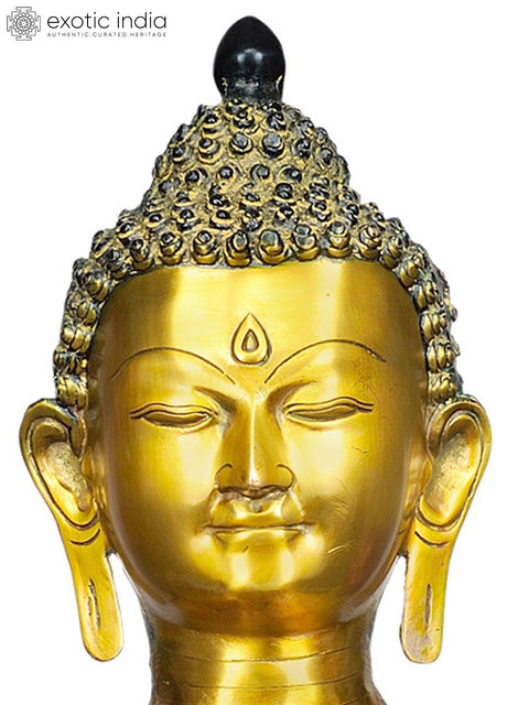 34" Large Size Shakyamuni Buddha Interpreting His Dharma In Brass | Handmade | Made In India