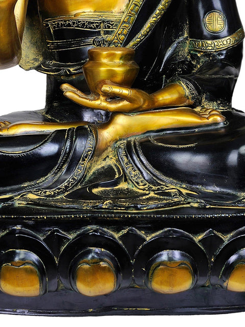 34" Large Size Shakyamuni Buddha Interpreting His Dharma In Brass | Handmade | Made In India
