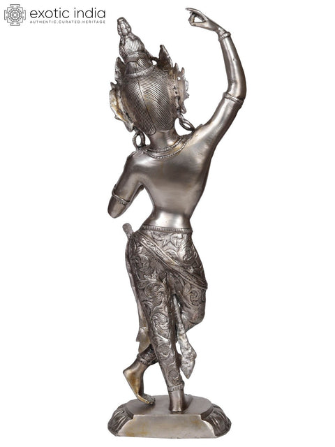 20" Tibetan Buddhist  Mahamaya Devi - Mother of Shakyamuni Buddha | Handmade Brass Statue