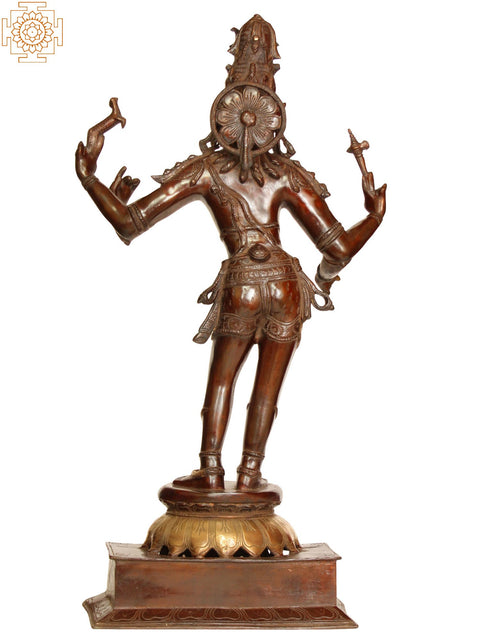 31" Large Size Lord Shiva as Pashupatinath In Brass