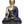 11" Tibetan Buddhist Deity- Lapis Healing Buddha (Inlay Statue) In Brass
