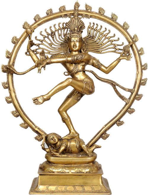 34" Large Nataraja Brass Statue Handmade