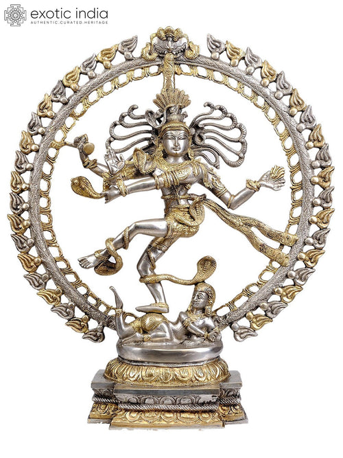 20" Lord Shiva Nataraja Handmade Brass Sculpture for Home Decor
