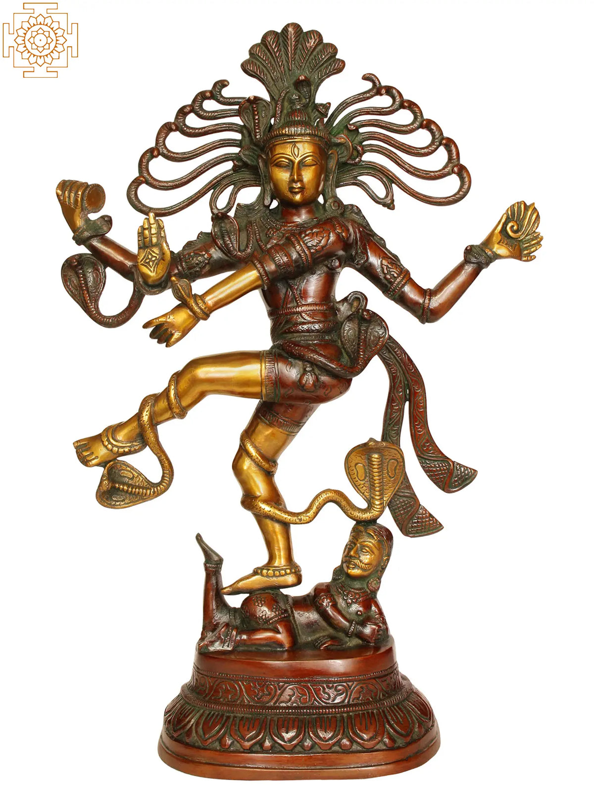 21" Nataraja In Brass | Handmade | Made In India
