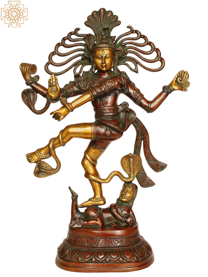 21" Nataraja In Brass | Handmade | Made In India