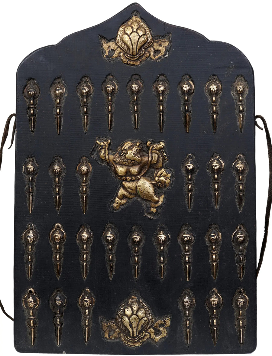 Handmade Brass Protective Tibetan Tablet Statue