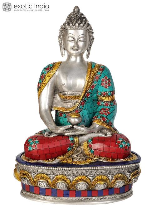 12" Lord Buddha in Dhyana Mudra Brass Meditation Statue