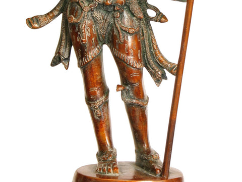 20" Lord Shiva as Pashupatinath In Brass
