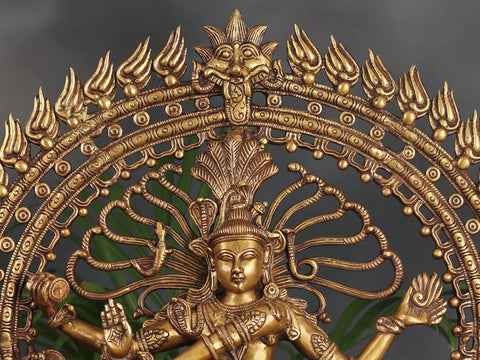 28" Large Size Lord Shiva as Nataraja Brass Sculpture