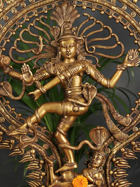 28" Large Size Lord Shiva as Nataraja Brass Sculpture