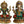 9" Lakshmi-Ganesha (Inlay Statues) In Brass | Handmade | Made In India