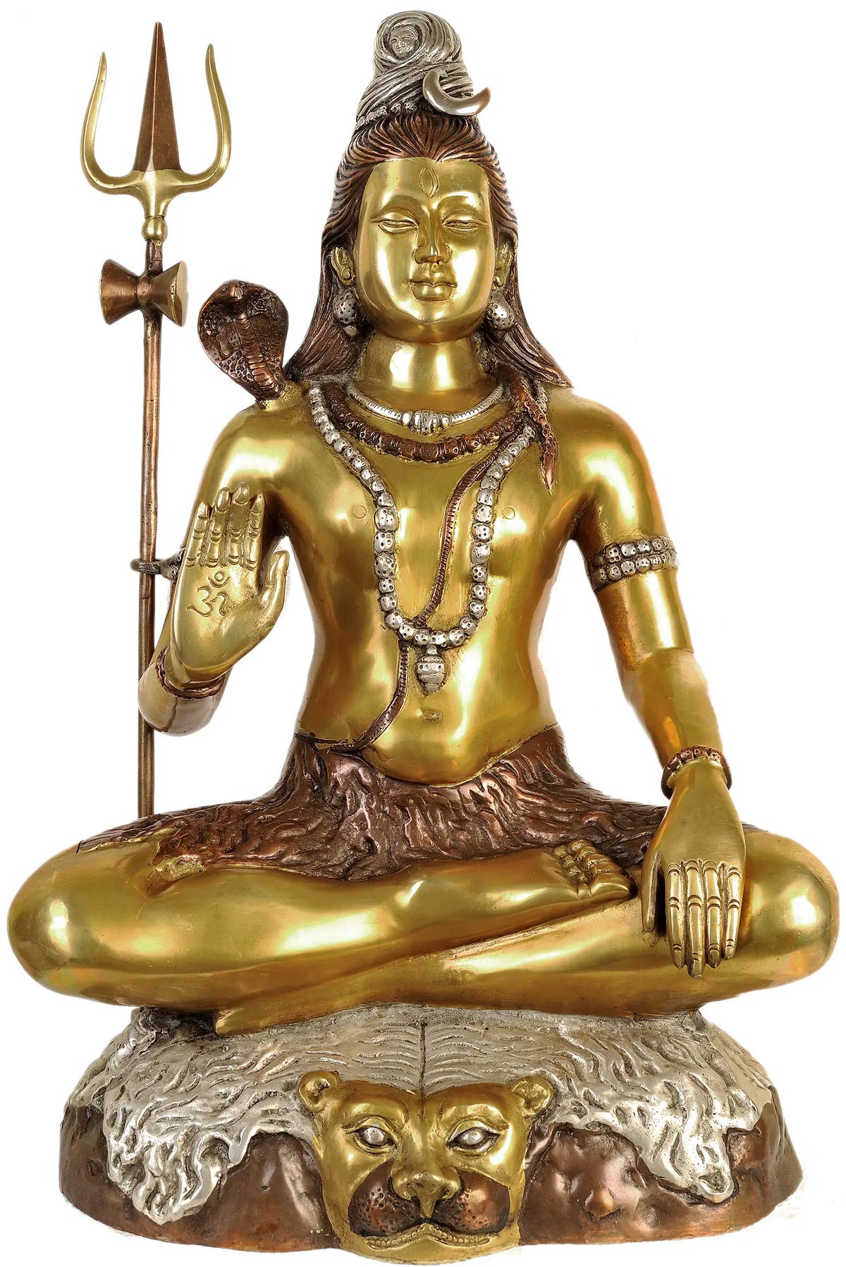 22" Bhava Shiva (A Particularly Beneficent Aspect) In Brass | Handmade | Made In India